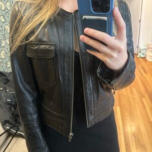 Trouvé Black Leather Jacket